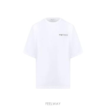 인더샵 Alexander McQUEEN 알렉산더 맥퀸 화이트 반팔 티셔츠