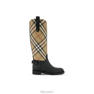 인더샵 BURBERRY 버버리 체크 베이지 하이 부츠