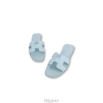 [라운지엘] 에르메스 오란 앱송 슬리퍼 블루 브룸 38 H202230Z