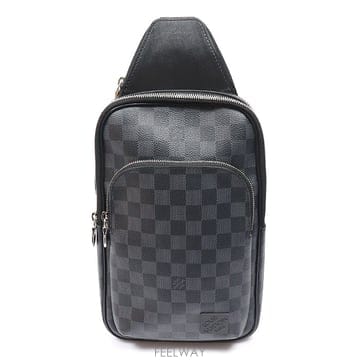 Louis Vuitton(루이비통) N45302 다미에 그라파이트 캔버스 에비뉴 슬링백