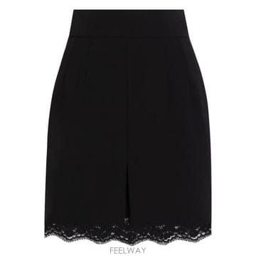 26FW 돌체앤가바나 숏 스커트 F4BS7TFU2L8 N0000 NERO