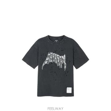 26FW 새티스파이 모스테크 티셔츠 11006 00A38 AGBLK BLACK