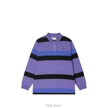 26FW 이알엘 폴로 티셔츠 ERL13T009 PURPL PURPLE BLACK