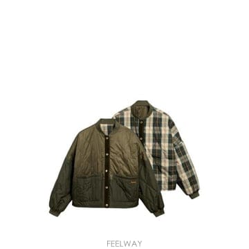 26FW 바버 봄버 자켓 LQU1922 OL71 GREEN NEUTRALS