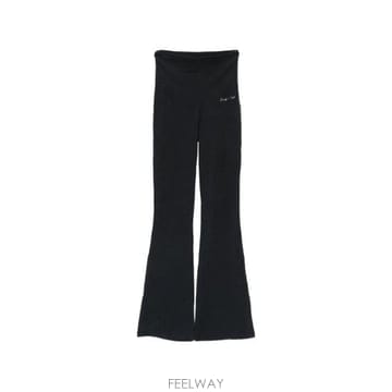 스포티앤리치 플레어 팬츠 블랙