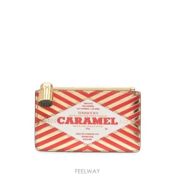 26FW 안야힌드마치 지갑 208239 AW260125 GOLD RED GOLD