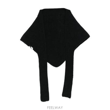 26FW 자크뮈스 르 샤를 그로 그레인 숄 ACU00669 AK00227 990 BLACK
