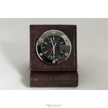 구찌 Gucci 구찌시마 Guccissima 여행용 탁상 알람 시계 Ref. YC200002