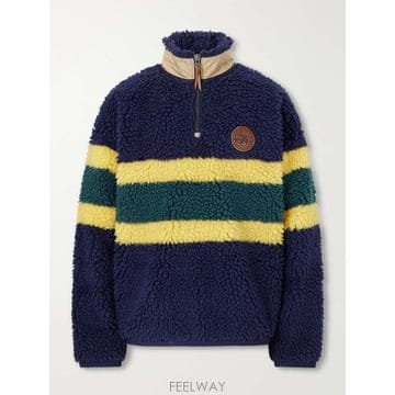 폴로 랄프로렌 스트라이프 COTTONTRIMMED 후리스 하프지퍼  B0082323461