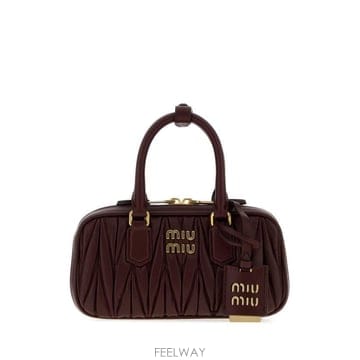Miu Miu 26FW �̿�̿� ��Ʈ�� 5BP088AN88 F0007 Burgundy26FW �̿�̿� ��Ʈ�� 5BP088AN88 F0007 Burgundy