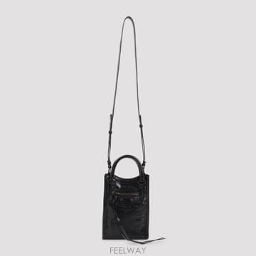 26FW 발렌시아가 르 시티 토트 폰 873426 2ABFY 1000 BLACK