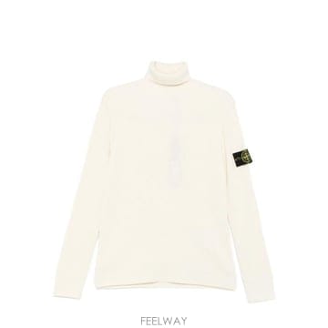 26FW 스톤 아일랜드 슬리브 로고 패치 하이 칼라 스웨터 L2S155100052S00C2 V0093 IVO
