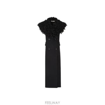 26FW 펜디 미디 원피스 FT6006 B1H1F0QA1 BLACK