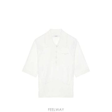26FW 지방시 폴로 티셔츠 BW61L64ZUU 105 IVORY