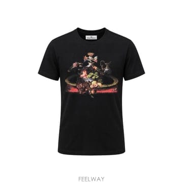 26FW 비비안웨스트우드 반팔 티셔츠 3G010069J00BL N401 BLACK