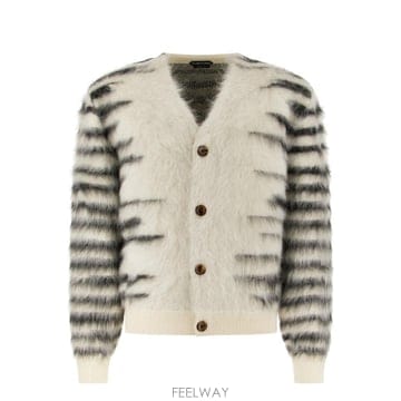 26FW 톰포드 스웨터 KNL020YMM023 WNA WHITE BLACK