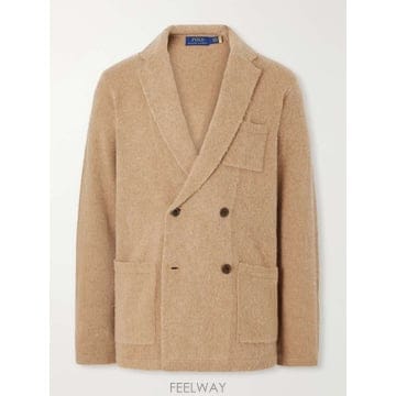 폴로 랄프로렌 더블브레스티드 울 & 캐시미어블렌드 가디건 710B2 B0082323493