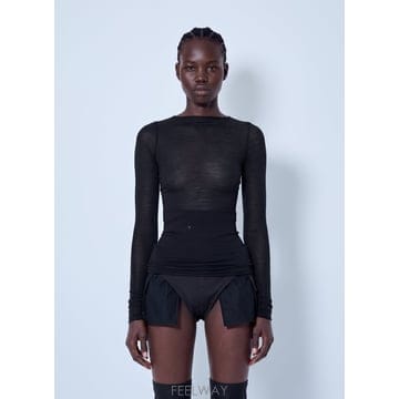 26 F/W 릭오웬스 롱 슬리브 울 실크 티셔츠 RO02F5275 J B0112323130