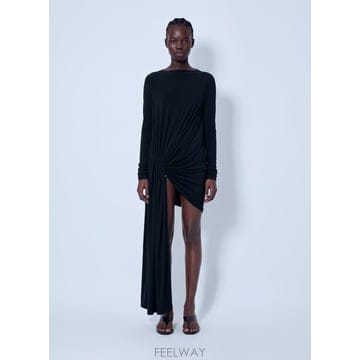 26 F/W 스포츠막스 비대칭 드레이프 드레스 262262606260 B0112323131