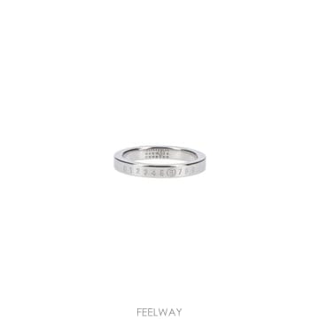 26FW MM6 메종마르지엘라 뉴메릭 미니멀 시그니처 링 SM6UQ0059 P6469 951 SILVER