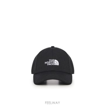 더 노스페이스 로고 엠브로이드 베이스볼 모자 블랙
