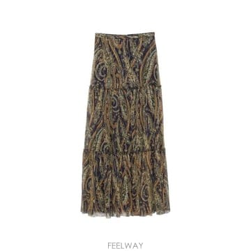 26FW 에트로 미디 스커트 WRFA0216 99SAA18X0883 BROWN