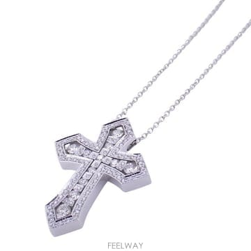 다미아니 벨에포크 크라운 다이아몬드 목걸이 K18WG L (24년식)