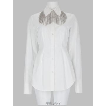 Sportmax 26FW ����Ʈ���� ����콺 ���� 2622196041600 198001 WHITE26FW ����Ʈ���� ����콺 ���� 2622196041600 198001 WHI