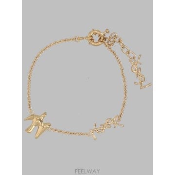 26FW 생로랑 카산드르 도브 메탈 브레이슬릿 A003IO Y15007006 GOLD