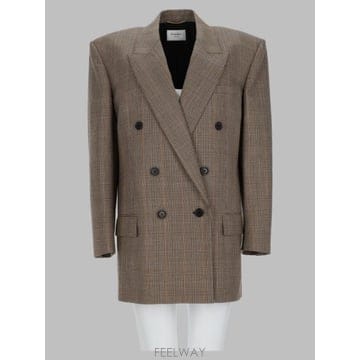 생로랑 수트 자켓 BEIGE MARRON