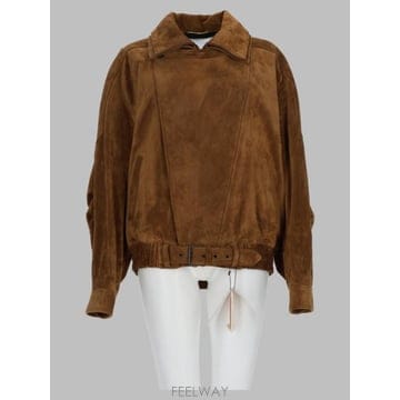 26FW 생로랑 가죽 자켓 798780 YC2AY2104 BROWN