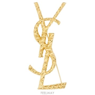 26FW 생로랑 카산드라 브로치 840195 Y15008060 GOLD