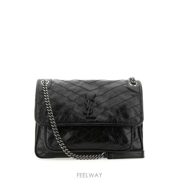 Saint Laurent 26FW ���ζ� ũ��Ŭ ��Ƽ�� ���� �̵��� 633158 0EN041000 BLACK26FW ���ζ� ũ��Ŭ ��Ƽ�� ���� �̵��� 633158 0EN0410
