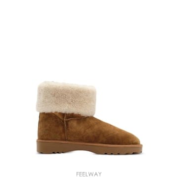 버버리 Check shearling Flint boots 12269052887304 TP725672712