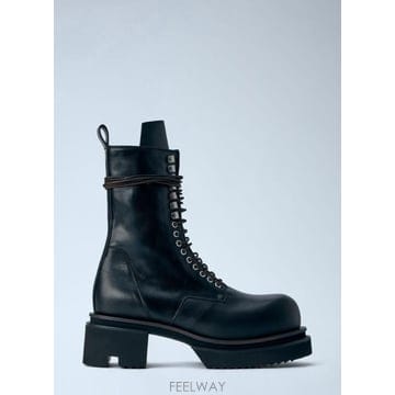 26 FW 릭오웬스 남성 보군 레이스 업 부츠 ric0166018blk