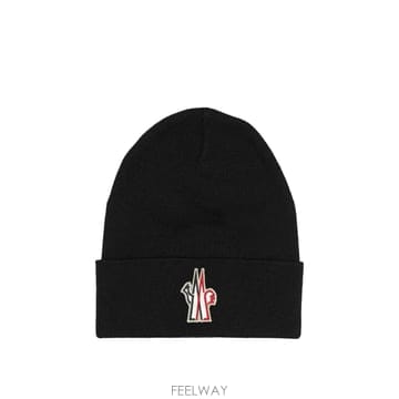 Moncler [V90]��Ŭ���� �׷���� 3B00013 09974999 ���� ���� ĸ ��Ŷ�� Wool beanie with[V90]��Ŭ���� �׷���� 3B00013 09974999 ���� ���� ĸ 