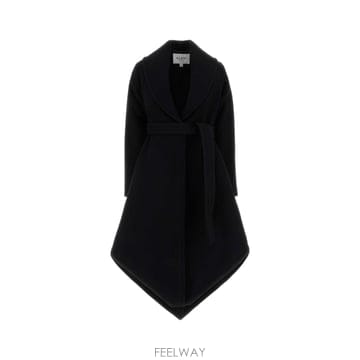 [X45]알라이아 AA9M1241W141D 999 여성 코트 하프 롱 트렌치 오버코트 코트자켓 Black w