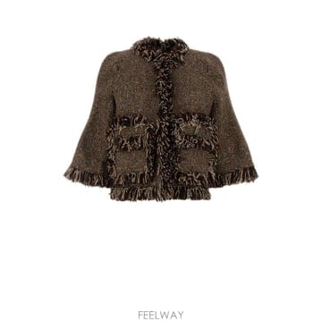 [X45]사카이 2608772 651 여성 자켓 베스트 다운베스트 질렛 Multicolor tweed bla