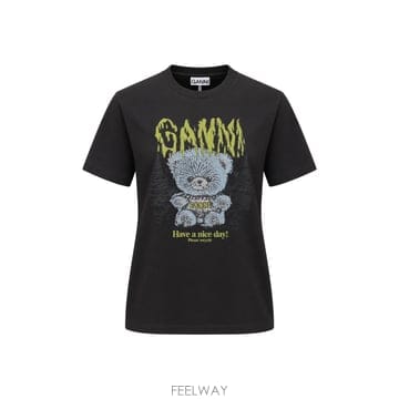 GANNI [W63]���� A105030311038 252 ���� Ƽ���� ���� ž T SHIRT[W63]���� A105030311038 252 ���� Ƽ���� ���� ž T SHIR