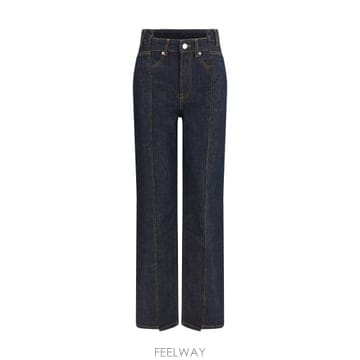 GANNI [K68]���� A1190029 077 ���� û���� ���� �� ������ Slub Denim Fold Jeans[K68]���� A1190029 077 ���� û���� ���� �� ������ Slub