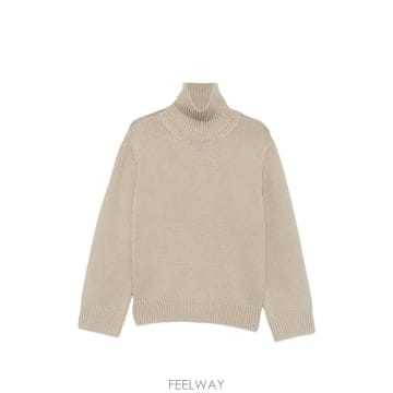 토템 오버사이즈 램울 터틀넥
