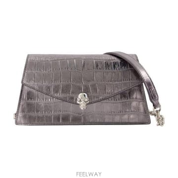 26FW 알렉산더 맥퀸 클러치 파우치 8746981HBA31640 SILVER
