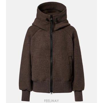 국내출고 캐나다구스 Black Label Chilliwack 울 블렌드 재킷