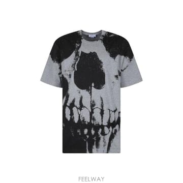 인더샵 Alexander McQUEEN 알렉산더 맥퀸 그레이 반팔 티셔츠