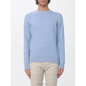 바버 피마 코튼 스웨터 네이비
