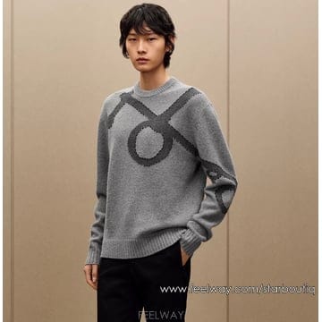 26 에르메스 Maxi Mors Sellier 크루넥 캐시미어 스웨터