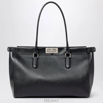 26 F/W 펜디 블랙 레더 PEEKABOO 스몰 토트백 백 8BN3 B0052324558