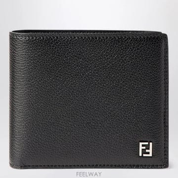 26 F/W 펜디 FF 바이폴드 지갑 인 블랙 GARNET 레더 7M B0052324561