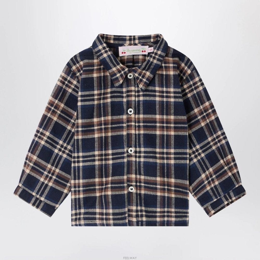 Bonpoint 26 F/W ���ھ� NATHAN ���� üũ ���� �� ������ ��ư (K B005232456926 F/W ���ھ� NATHAN ���� üũ ���� �� ������ ��ư (K 