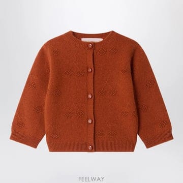 26 F/W 봉쁘앙 BURNT 브라운 TIBILE 캐시미어 가디건 ( B0052324572